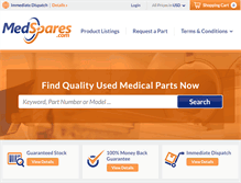 Tablet Screenshot of medspares.com